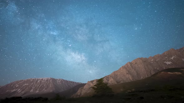 Milky Way Galaxy Time Lapse.