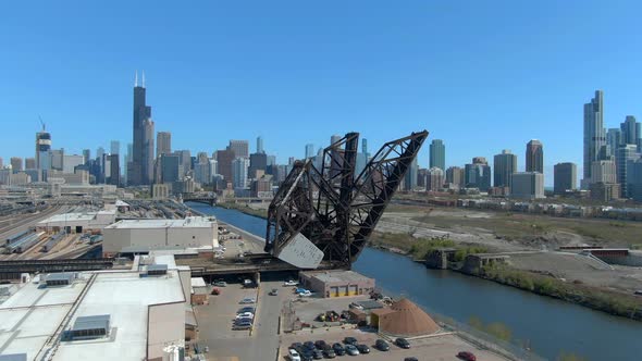 Chicago Skyline,  Industrial Ramp Speed - 4K