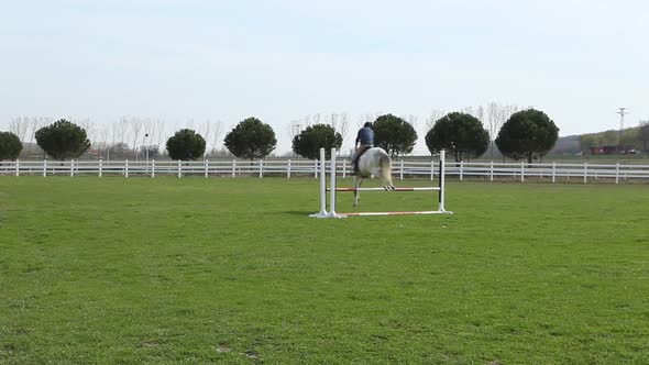 Equestrian show jumping track