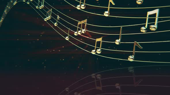 Music Notes Loop Background 7