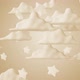 3d Clouds With Stars Yellow Kids Background - VideoHive Item for Sale