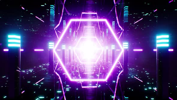 Neon Cyber Space 4K