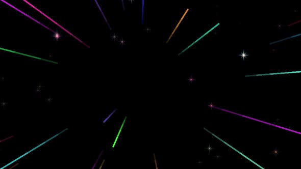 Speed colorful  Line Particles Loop