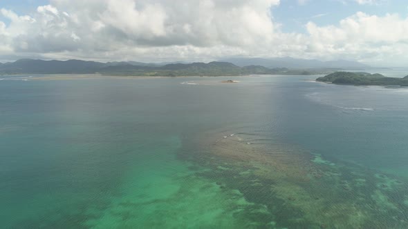 Seascape with Beach and Sea. Philippines, Luzon