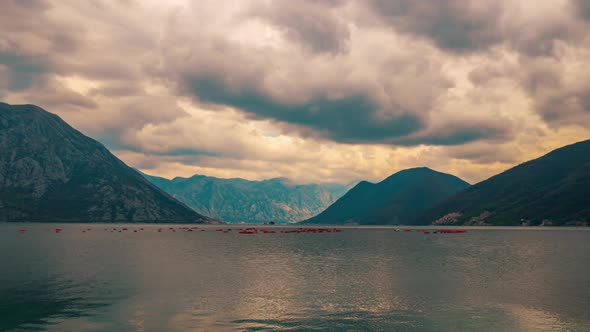 Beautiful Landscape of Mountains Near the Water in Kator