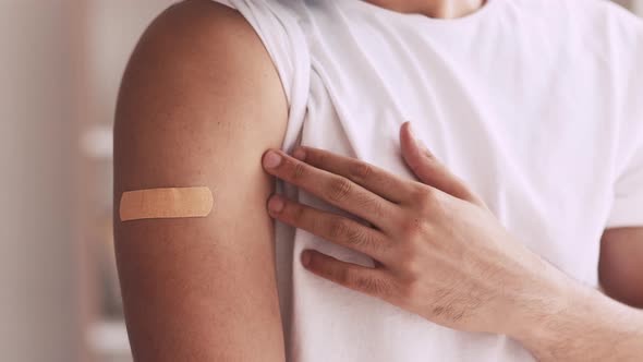 Flu Shot Coronavirus Vaccine Satisfied Patient Jab