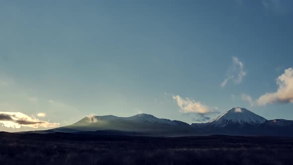 Tongariro National Park at daybreak