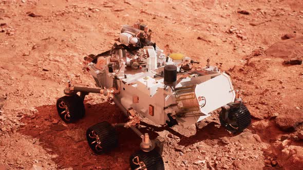 Mars Rover Perseverance Exploring the Red Planet