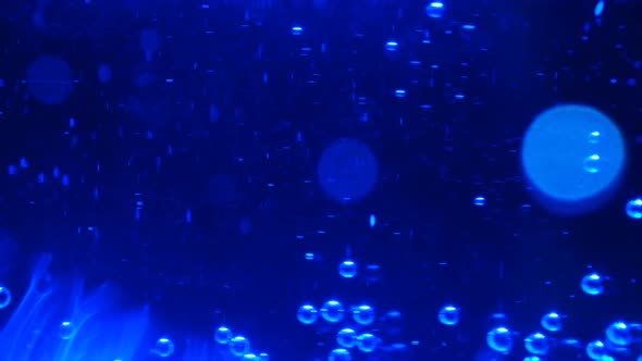 Interesting Chemical Reaction. Close-up. alt