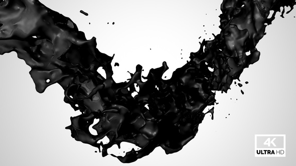 Twisted Black Paint Splash V3