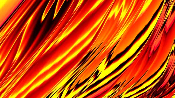 Red and yellow abstract pattern moving fluid in psychedelic, trippy and hypnotic waves good for back