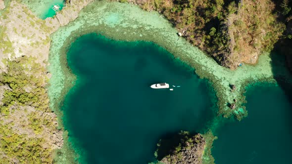 Seascape with Lagoons and Turquoise Water