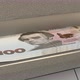 100 Ukrainian hryvnia in cash dispenser. Withdrawal of cash from an ATM. - VideoHive Item for Sale