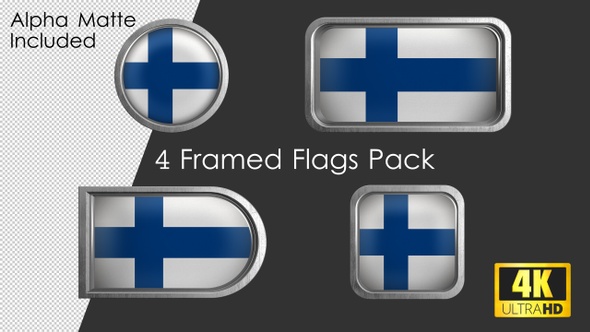 Framed Finland Flag Pack