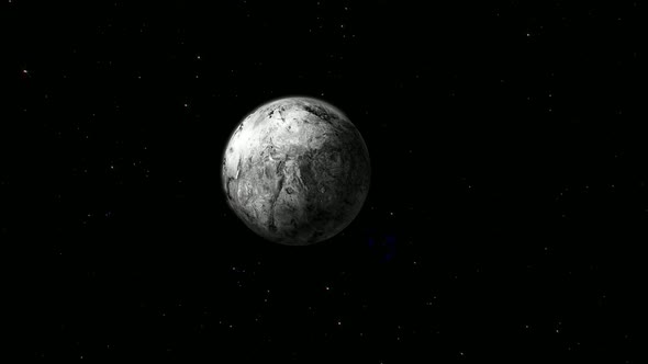 Haumea spinning 3d planet