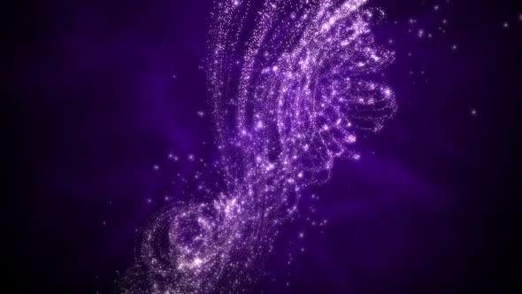 Purple Moving Background  Sparkling Strings