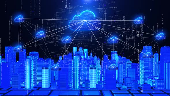 Cloud Service Technology Smart City Network Connection