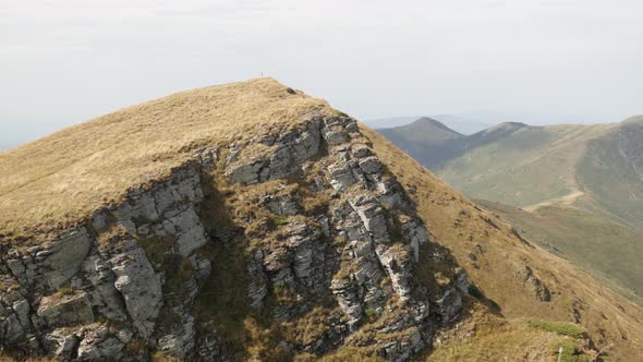 View from Midzor peak by the day 4K 2160p 30fps UltraHD footage - Highlands of  Stara planina mounta