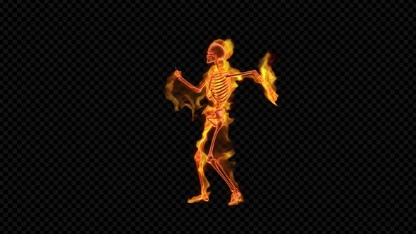 Fiery Skeleton Ritm Dance