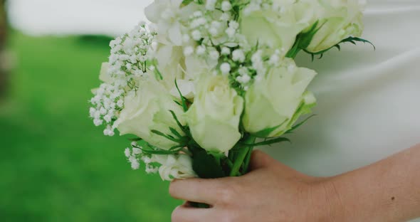 Bride with Flower Bouquet