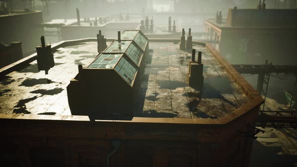 Ruins of a Very Heavily Polluted Industrial Factory alt