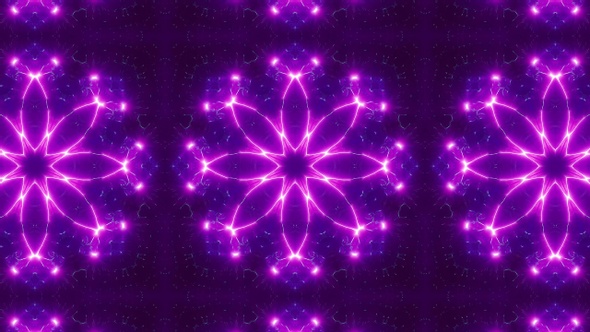 Vj Purple Neon Light Kaleidoscope Background Loop 4K 02 alt
