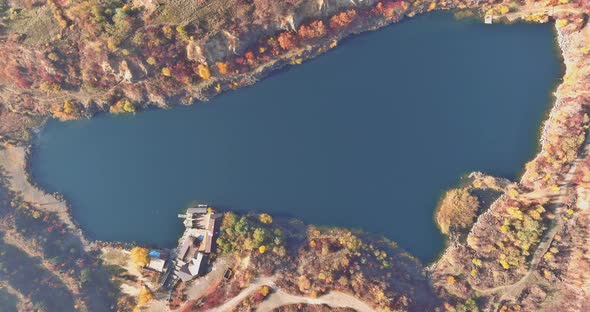 With Azure Water Picturesque Flooded Terrain This Artificial Quarry Was Created From an Abandoned