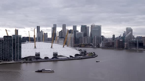 Aerial View of the O2 Arena in London