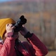 Woman Takes Photo of Autumn - VideoHive Item for Sale