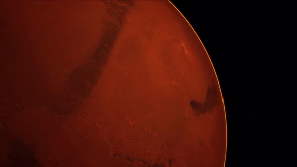 Red Planet Mars in the Starry Sky alt