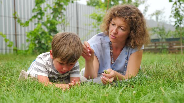 Maternal care concept. Business lady and family.  Communicating with children. Talking to kids.