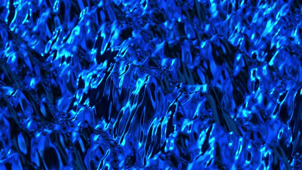 Dark Blue Metallic Noise Displacement Waves