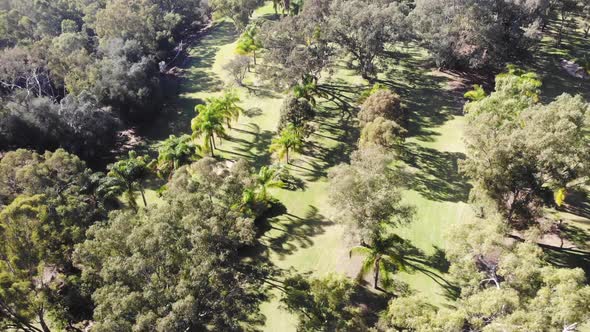 Aerial View of a Small Golf Course in Australia