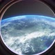 Earth As Seen Through Window Of Spaceship, Flight Of The Space Station Above The - VideoHive Item for Sale