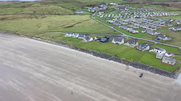 Flying Above Rossnowlagh Beach in County Donegal Ireland