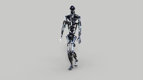 Cyborg Robot Walking alt