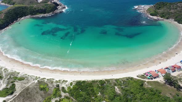 Coast city of Lakes Region tourism landmark of Rio de Janeiro Brazil