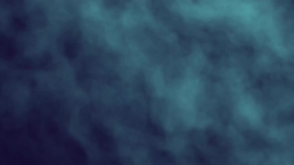 Slow Motion Rising Blue Smoke Seamless Background Loop.