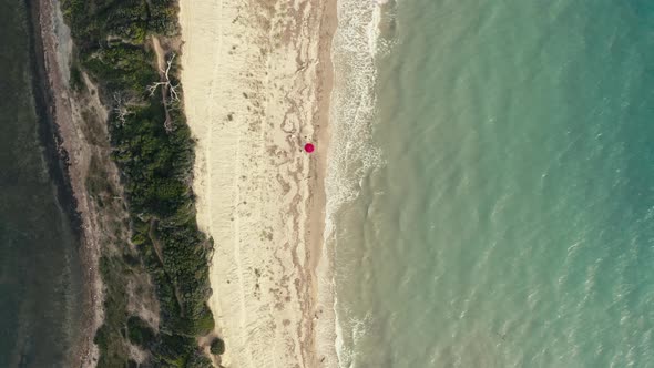 Aerial Shot Cape of Rodon Albania