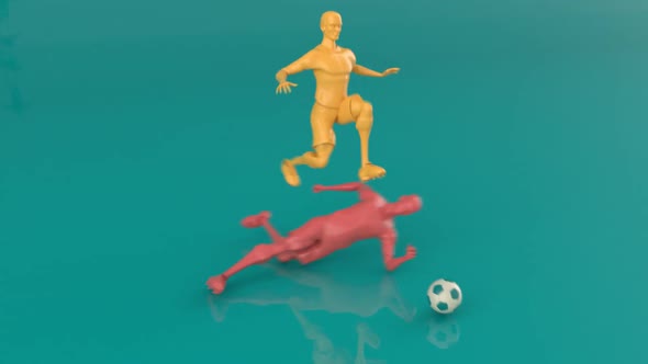 3D motion design of a football game