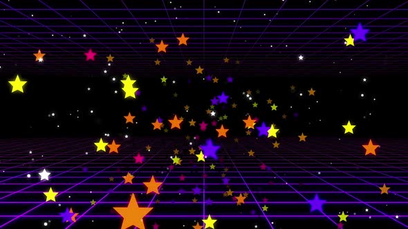 Colorful Stars Tunnel 01 Hd alt