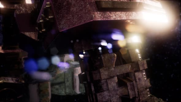 Spaceship Travelling Through the Universe alt