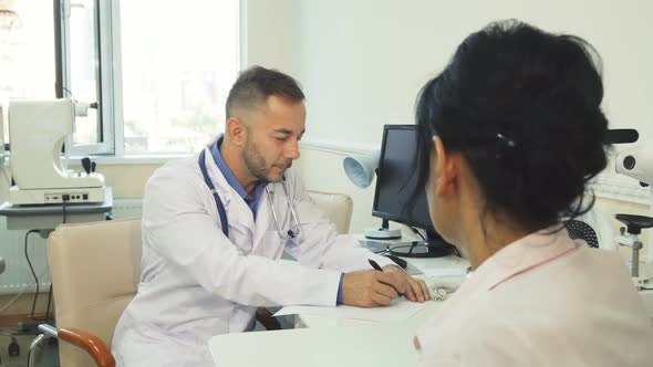 A Good Doctor Prescribes a Prescription To the Patient