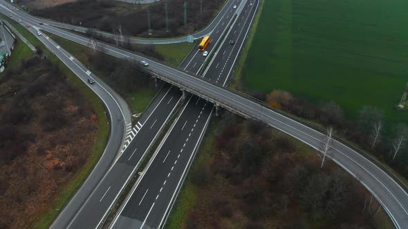 Aerial View of a Motorway