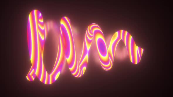 Neon Spiral Shape