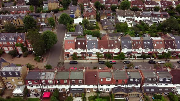 Aerial View of a Quiet Area in South London