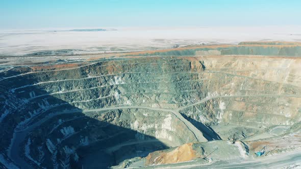 Quarry Opencast Mining Ore Extraction Concept