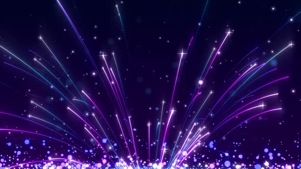 Fantasy Starry Sky Rotating Particle Background