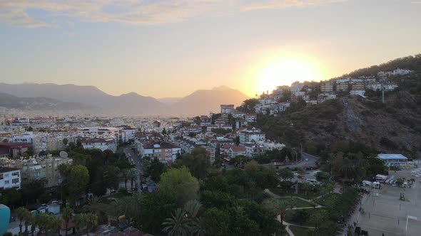 Alanya, Turkey - a Resort Town on the Seashore. Aerial View