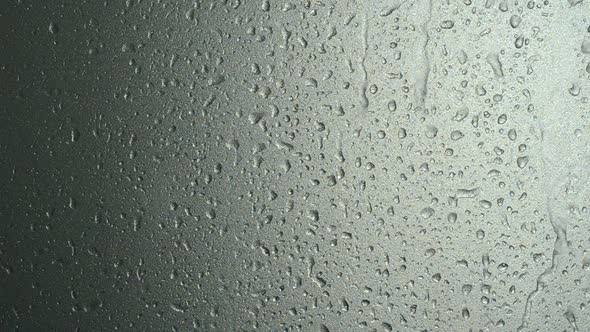 raindrops on the window glass